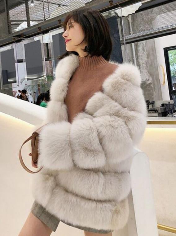 Boss Bubble Faux Fur Coat-CALLISTARI