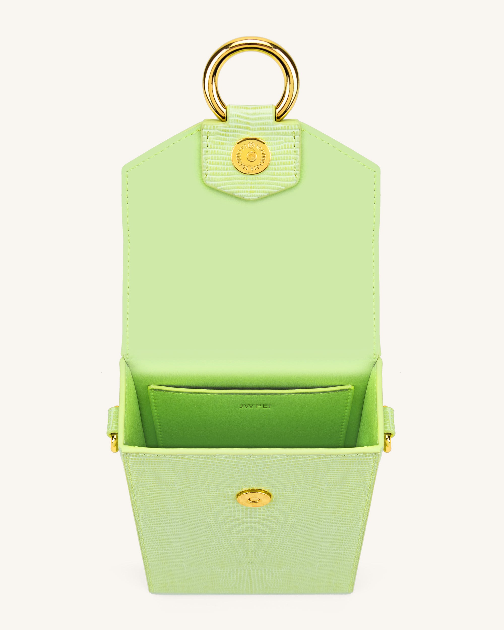 Lola Gradient Chain Phone Case - Lime Green Lizard-Mesadic