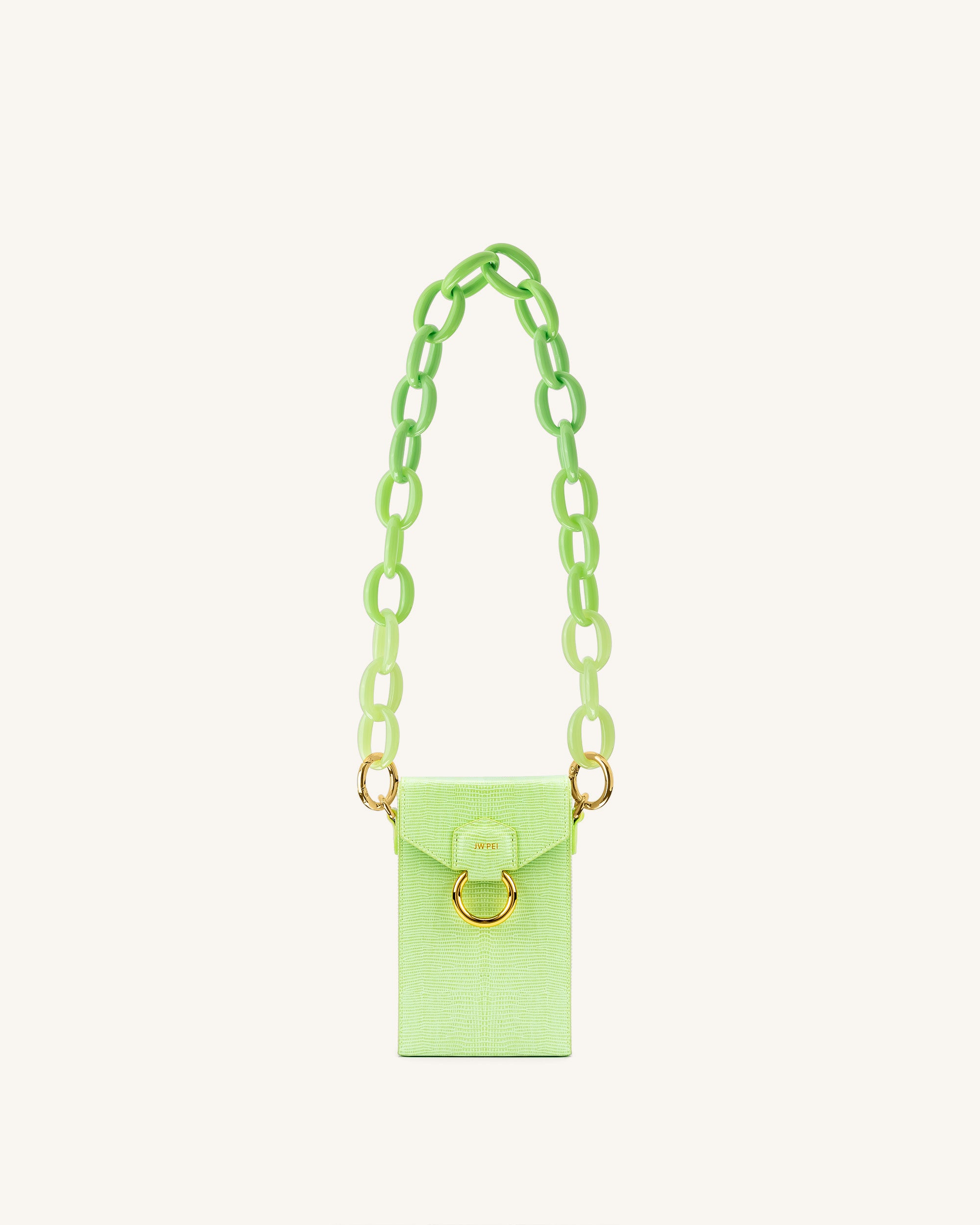 Mya Gradient Acrylic Chain Strap - Green-Mesadic