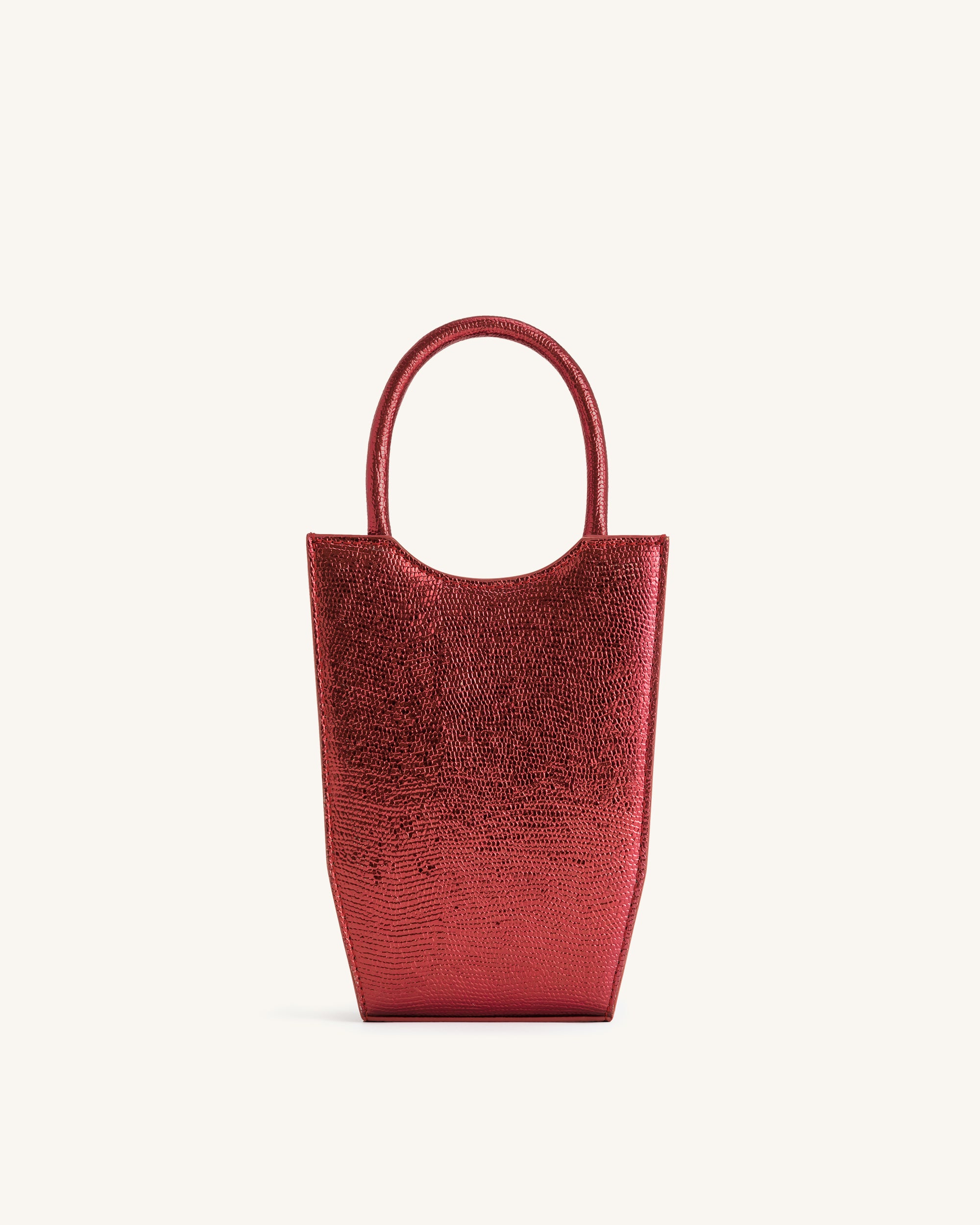 FEI Metallic Phone Bag - Red Ochre Lizard-Mesadic
