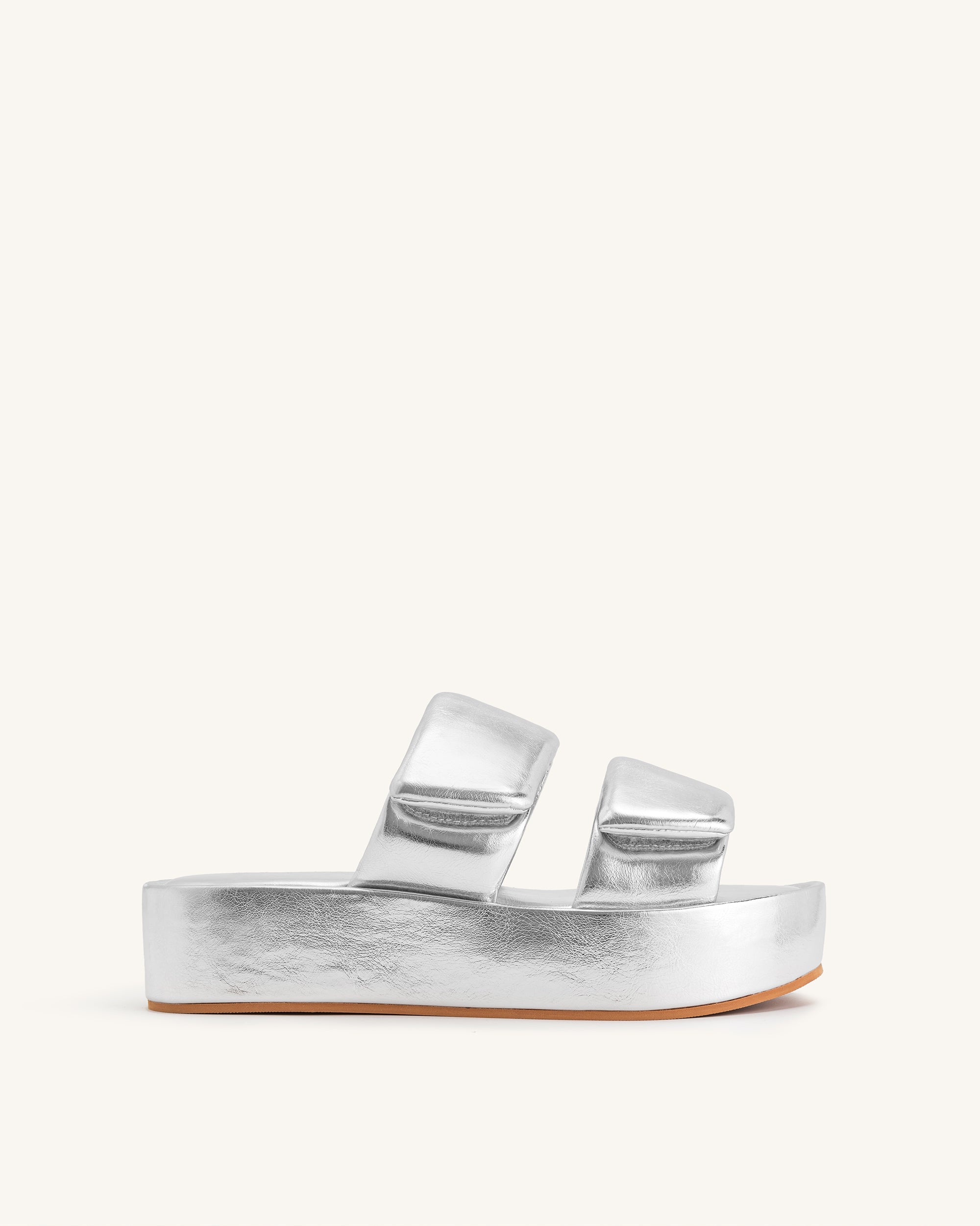 Lexi Metallic Sandal - Silver-Mesadic