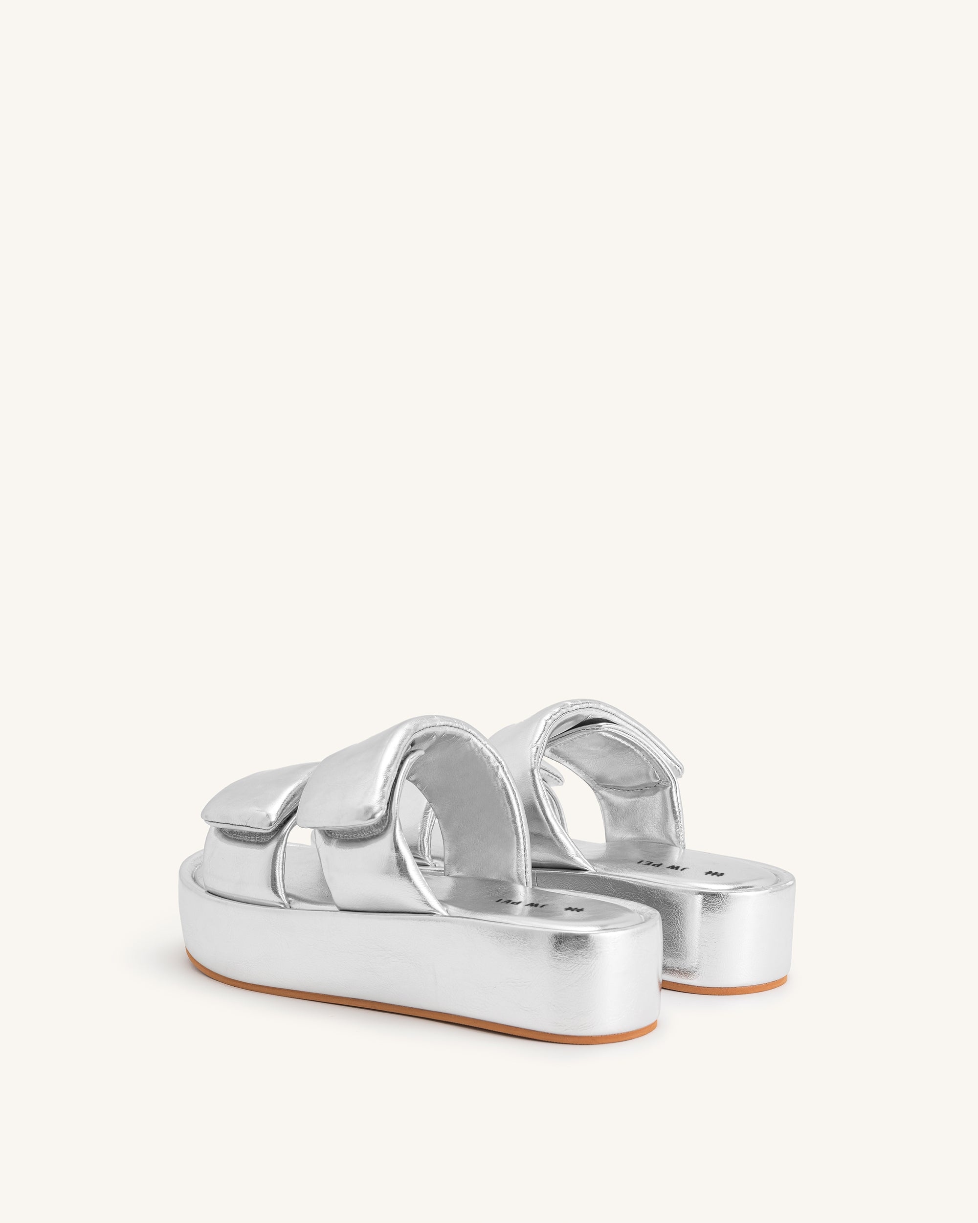 Lexi Metallic Sandal - Silver-Mesadic