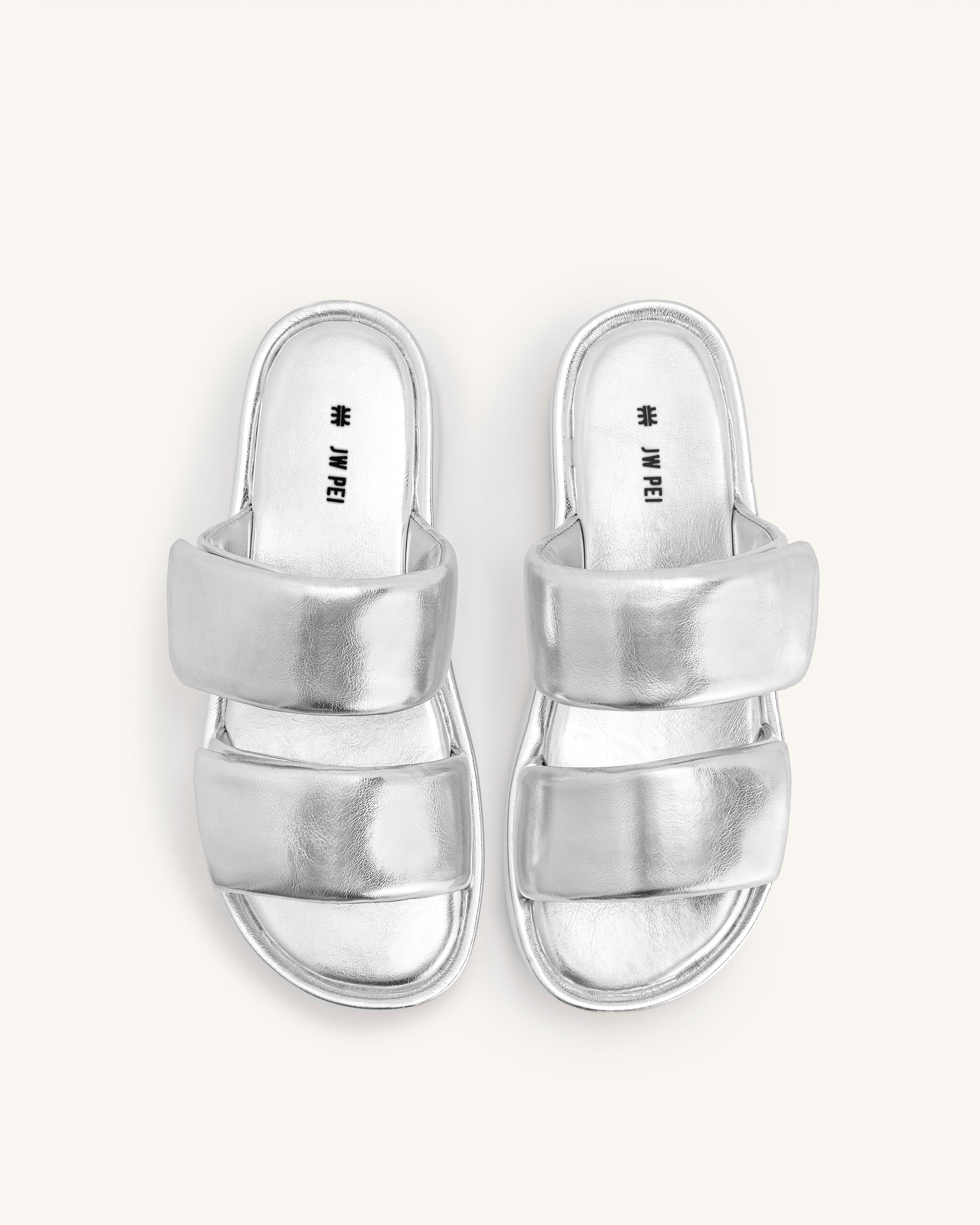 Lexi Metallic Sandal - Silver-Mesadic