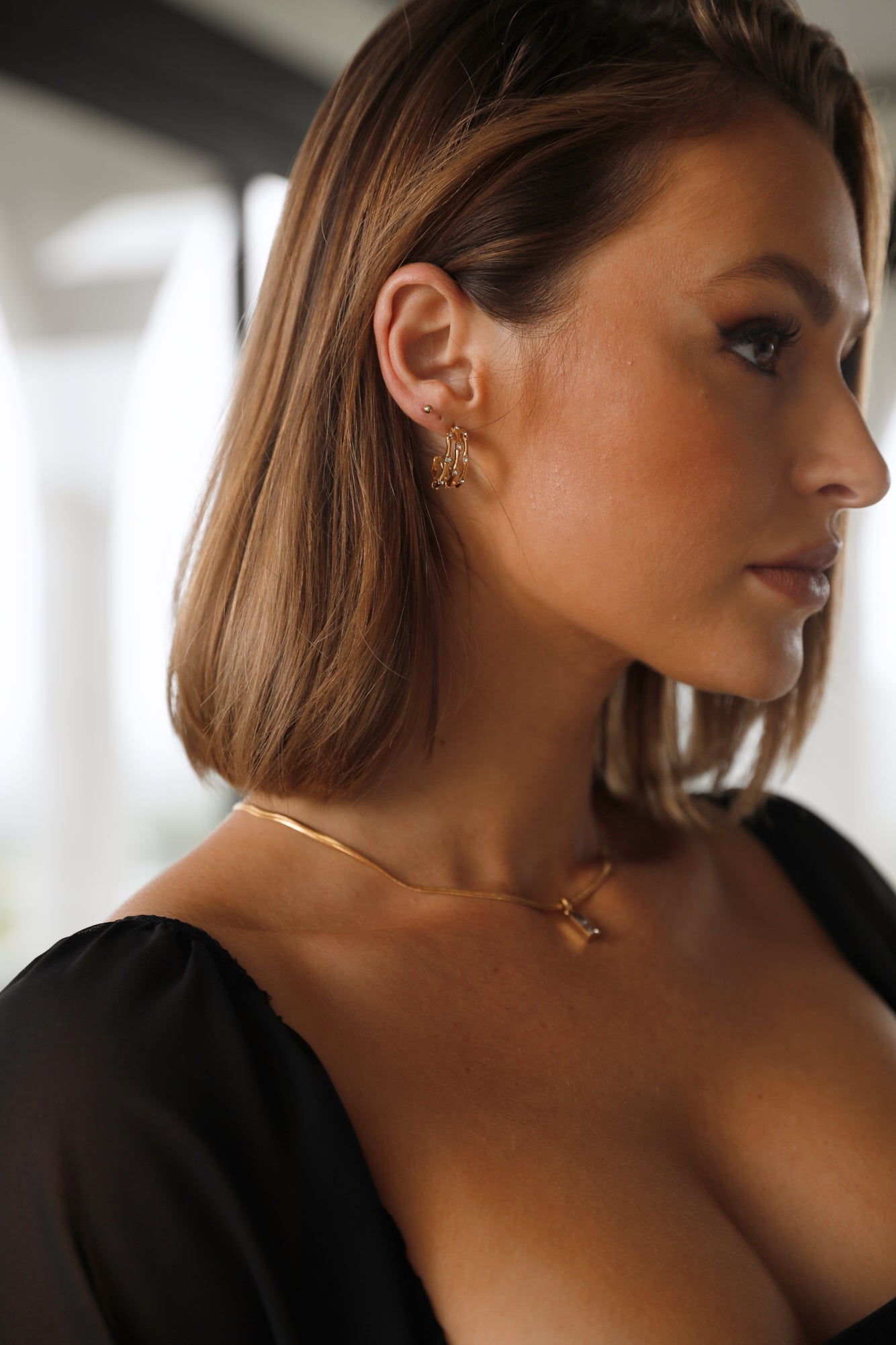 18K Gold Plated Jovial Life Earrings-CALLISTARI