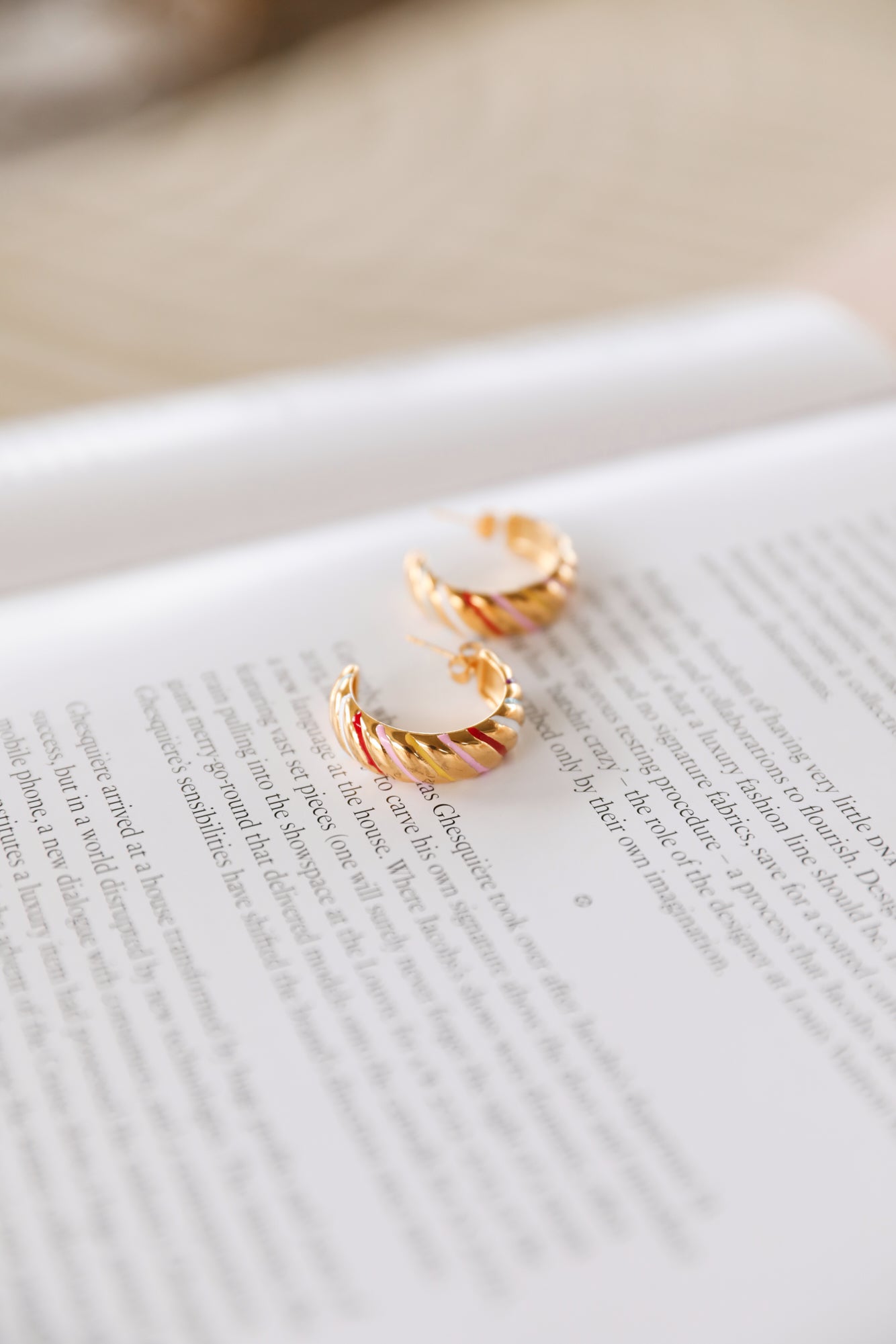 18K Gold Plated Liquorice Dreams Earrings-CALLISTARI
