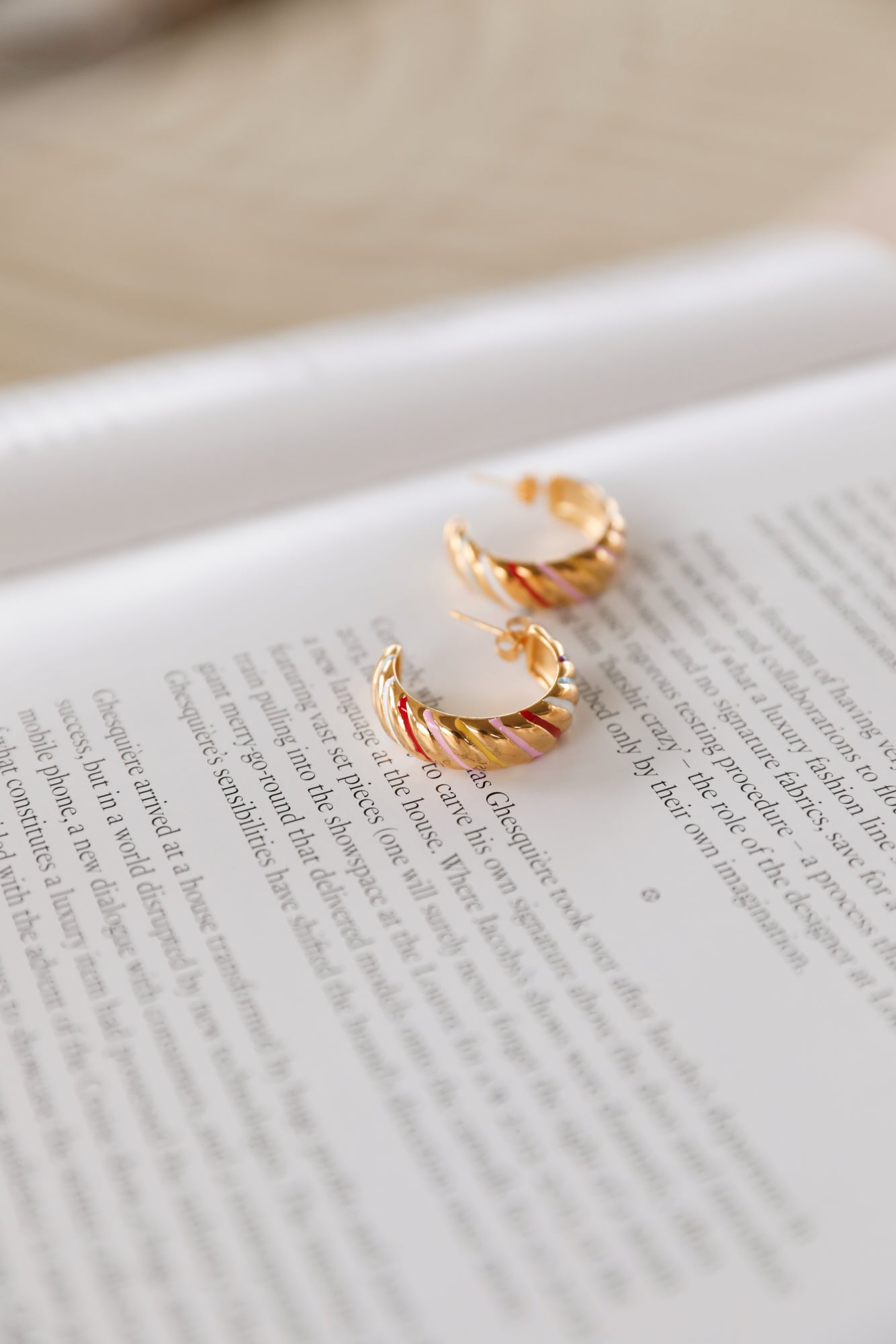 18K Gold Plated Liquorice Dreams Earrings-CALLISTARI