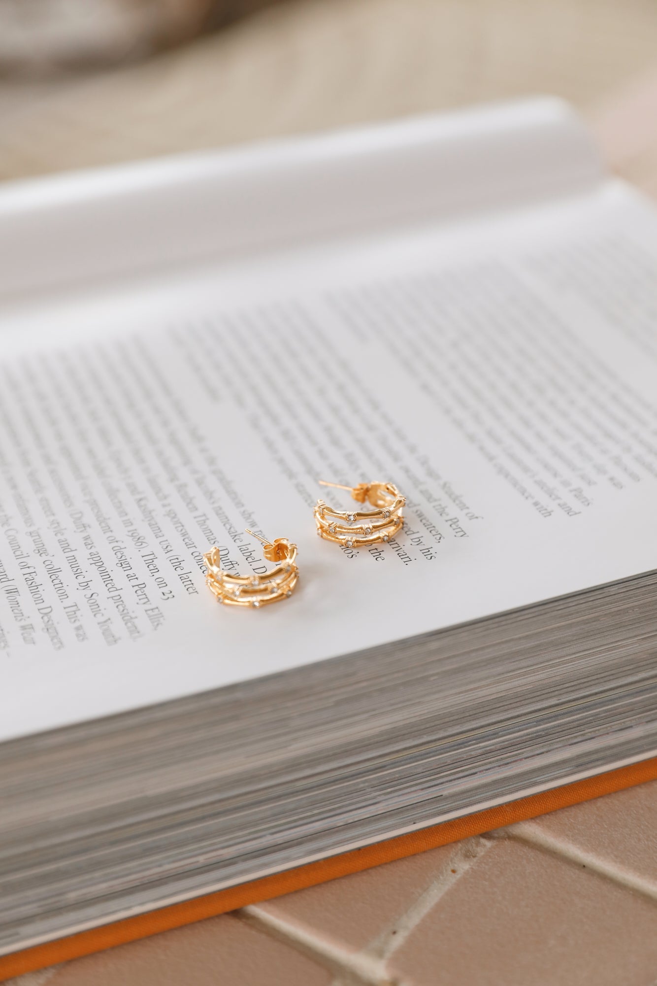 18K Gold Plated Jovial Life Earrings-CALLISTARI