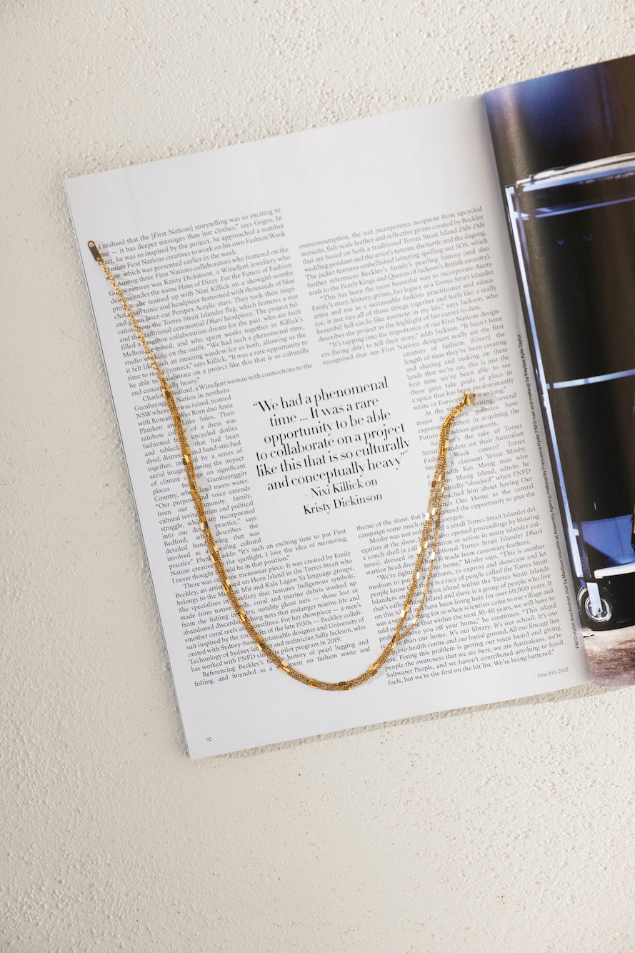 18k Gold Plated Seraphina Necklace Gold-CALLISTARI