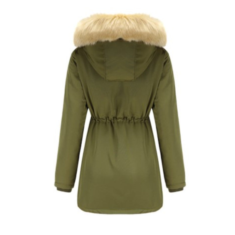 Removable Hat Fleece Padded Coat Parkas-CALLISTARI