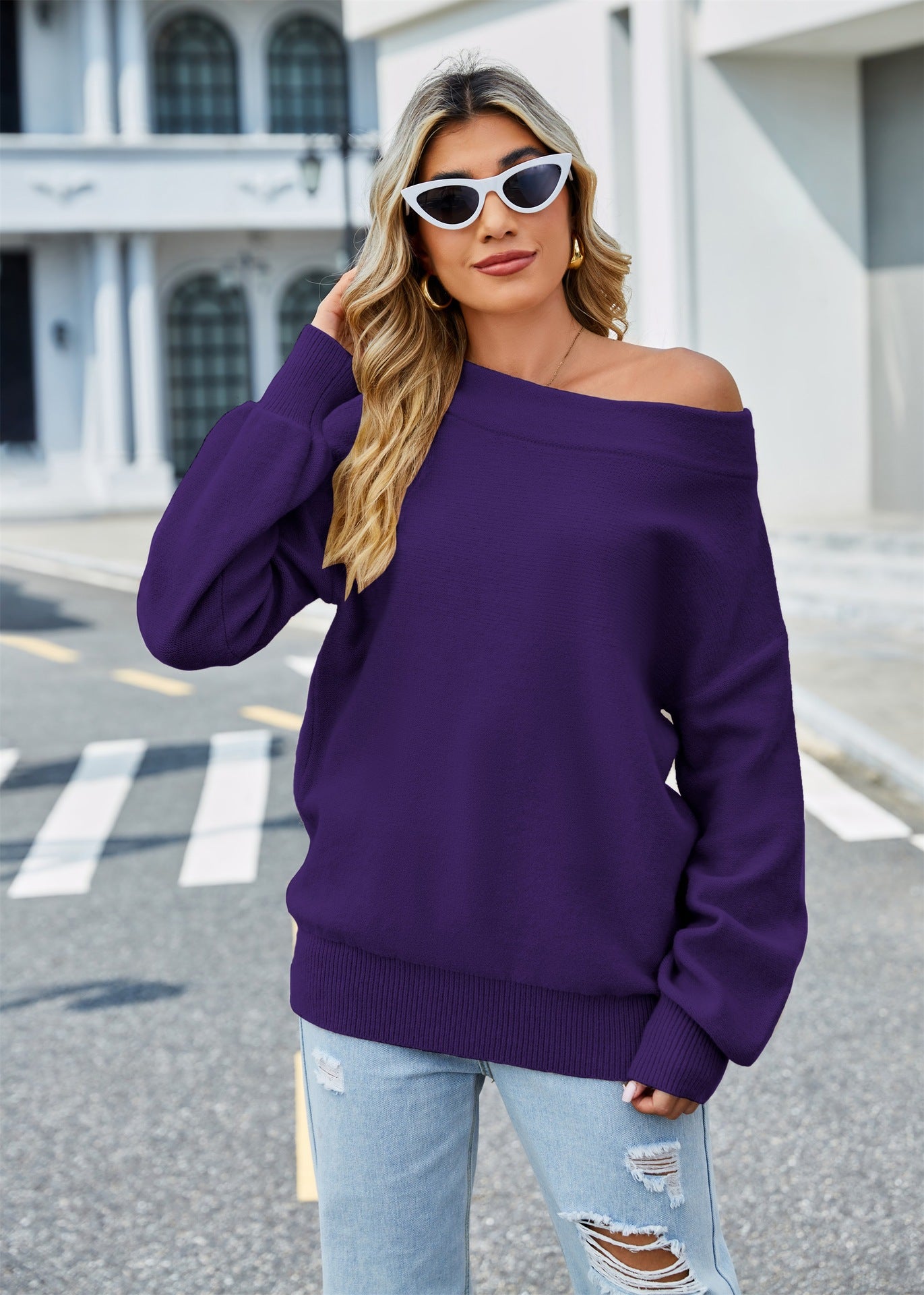 Elegant Stylish Plain Sweater-CALLISTARI