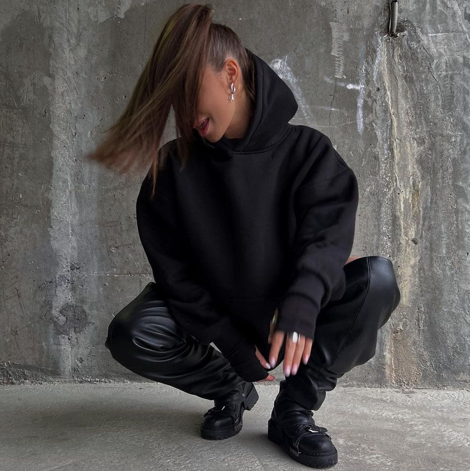 Letters Printed Tassel Casual Hoodie-CALLISTARI