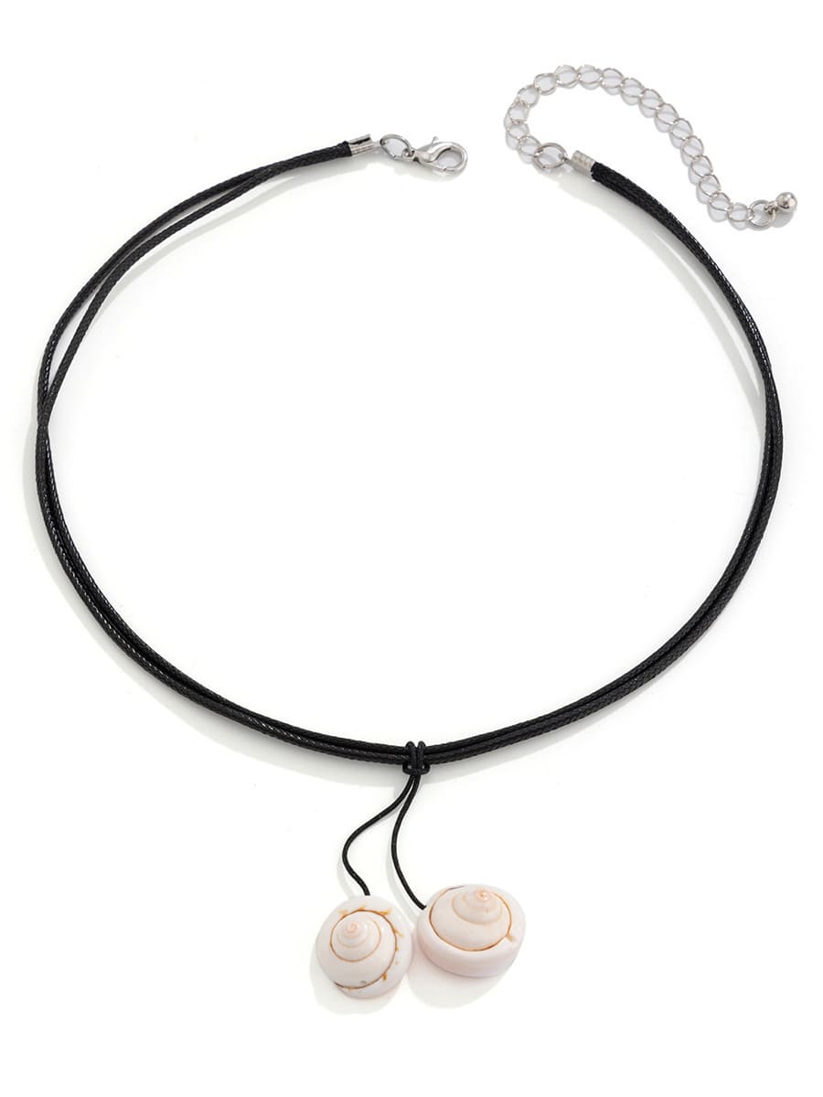 Tassel Seashell Necklace-CALLISTARI
