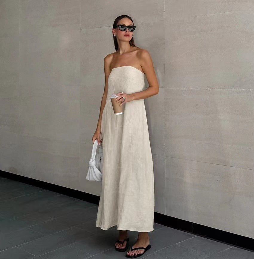 Donnie  Backless Midi Dress-CALLISTARI