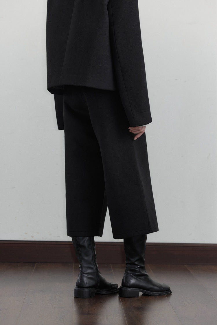 Wide-Leg High-Waisted Pants-CALLISTARI