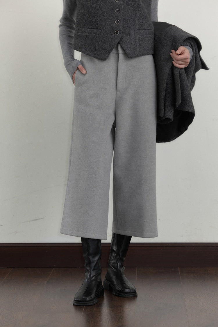 Wide-Leg High-Waisted Pants-CALLISTARI