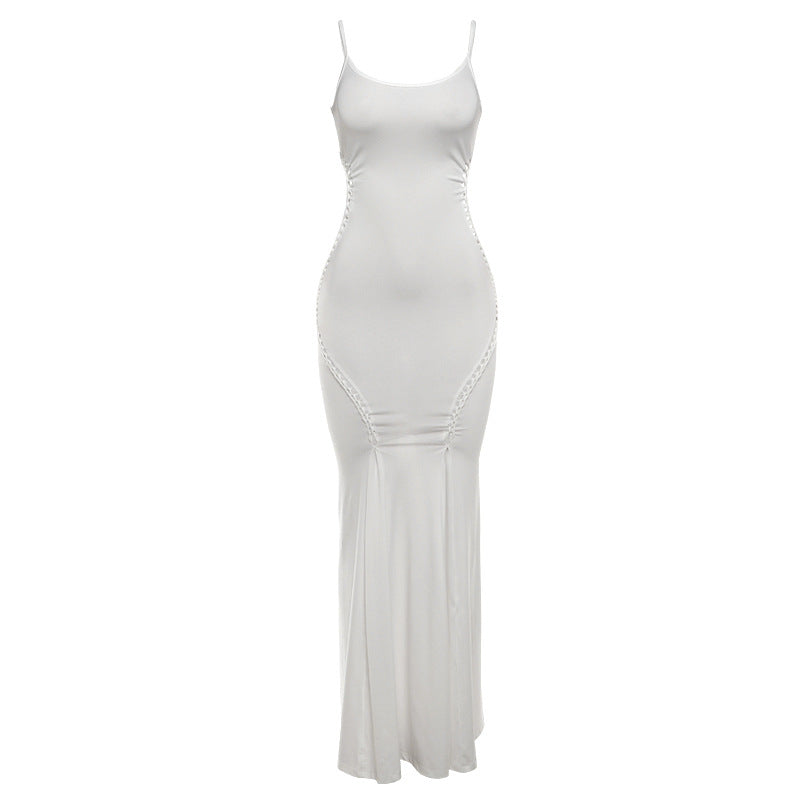 Lyra Shirring Maxi Dress-CALLISTARI