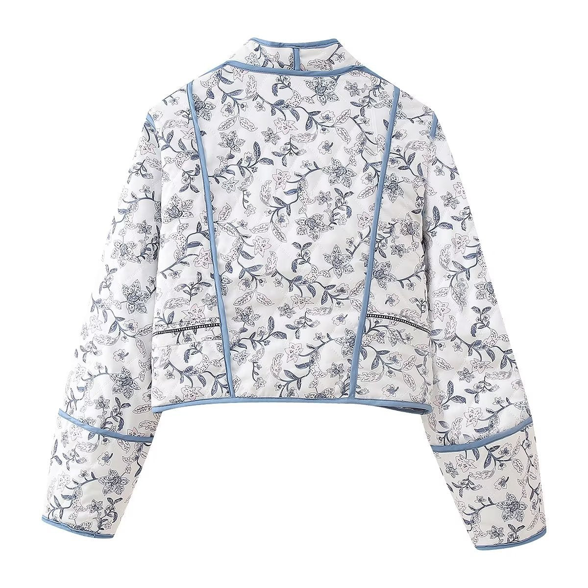 Ethnic Flower Print Reversible Jacket-CALLISTARI