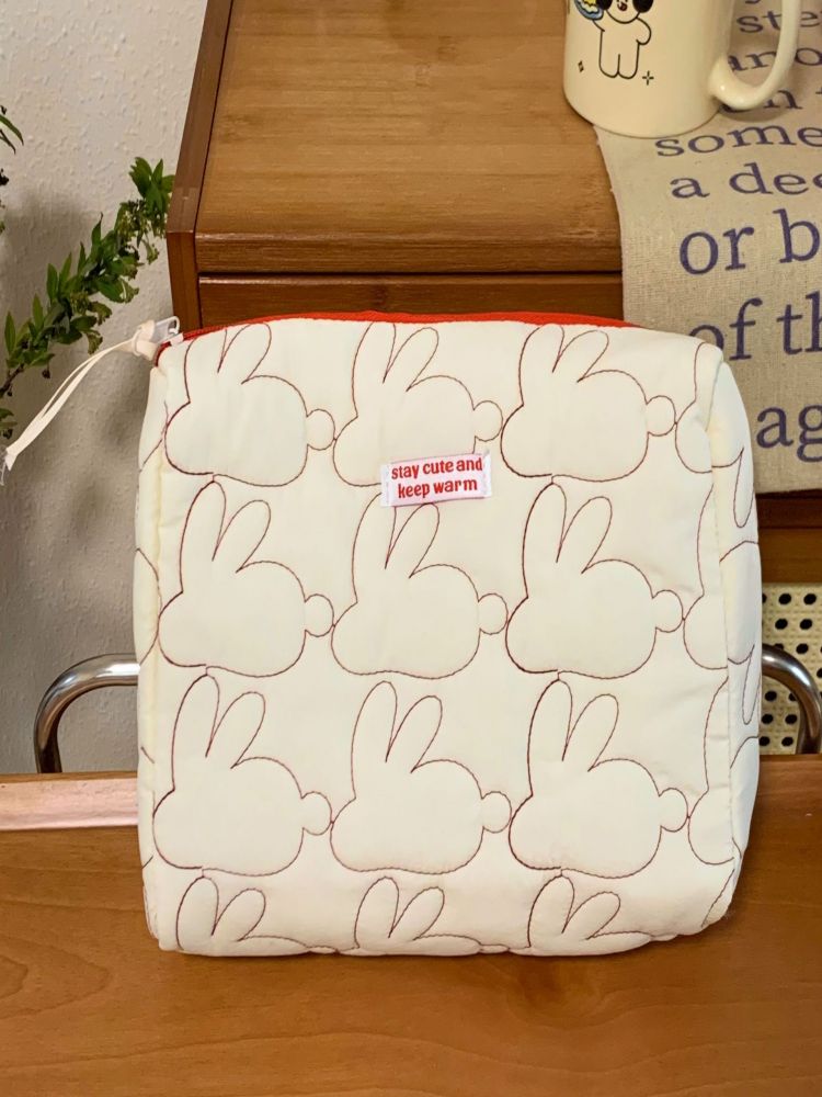Red and White Bunny Makeup Bag-CALLISTARI