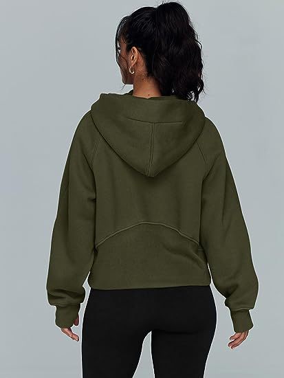 Casual Half Zipper Velvet Sweatshirt Hoodie-CALLISTARI