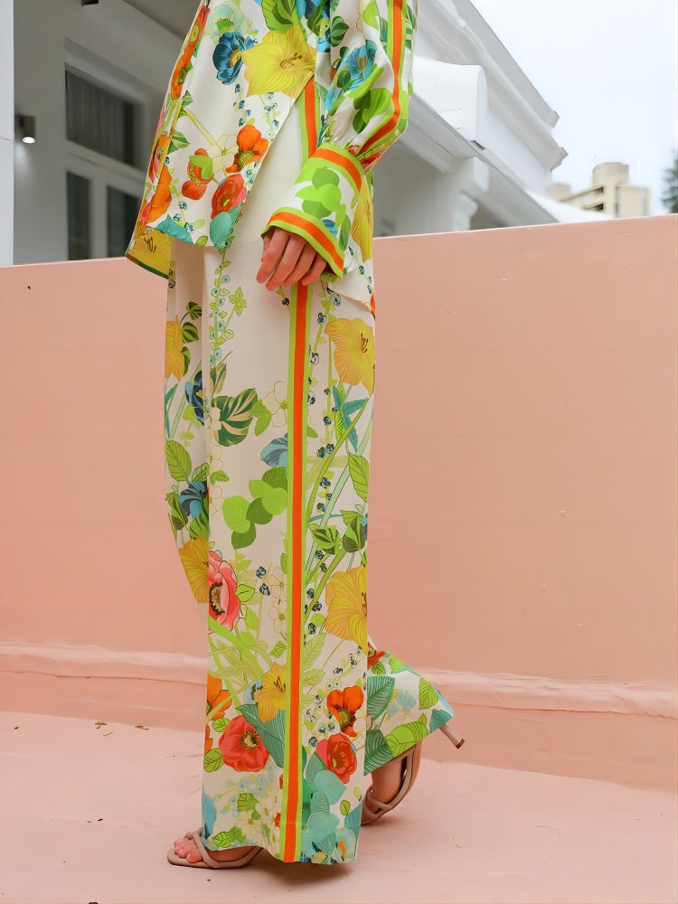 Vacation-Ready Tie-Dye Pants Set-Mesadic