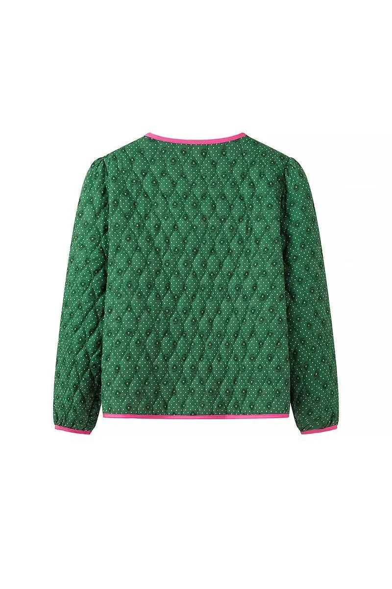 Green Quilted Jacket-CALLISTARI