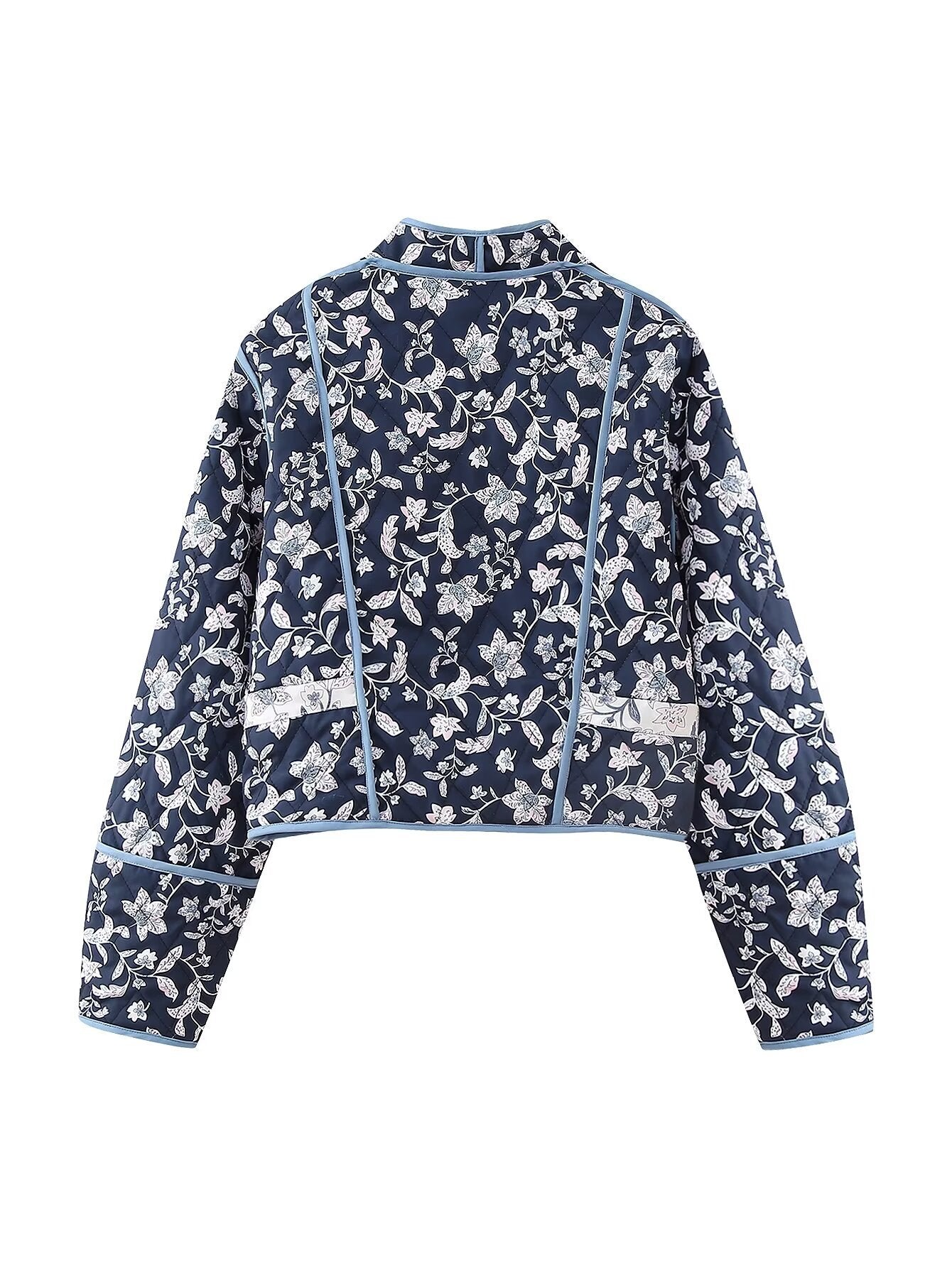 Ethnic Flower Print Reversible Jacket-CALLISTARI