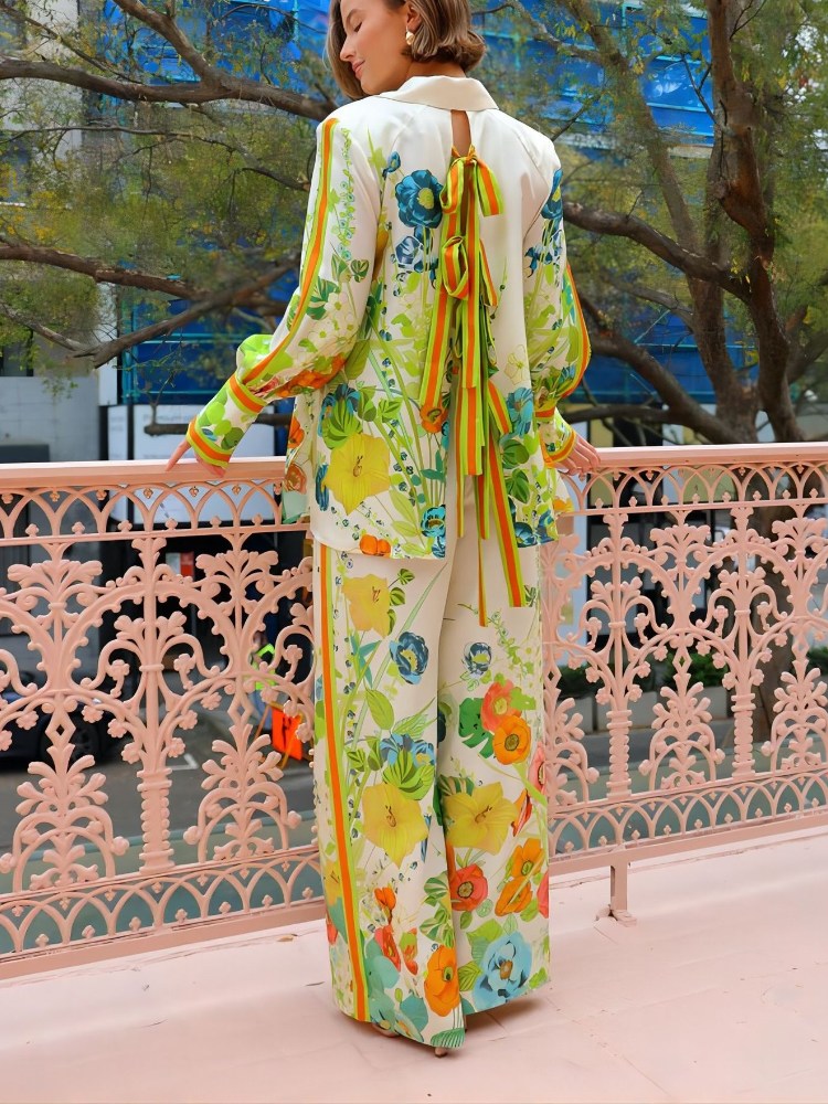 Vacation-Ready Tie-Dye Pants Set-Mesadic