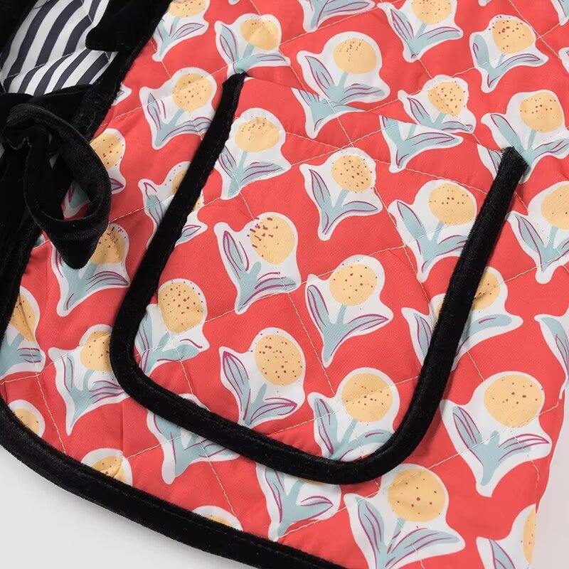 Cute Floral Print Bow Lace-Up Jacket-CALLISTARI