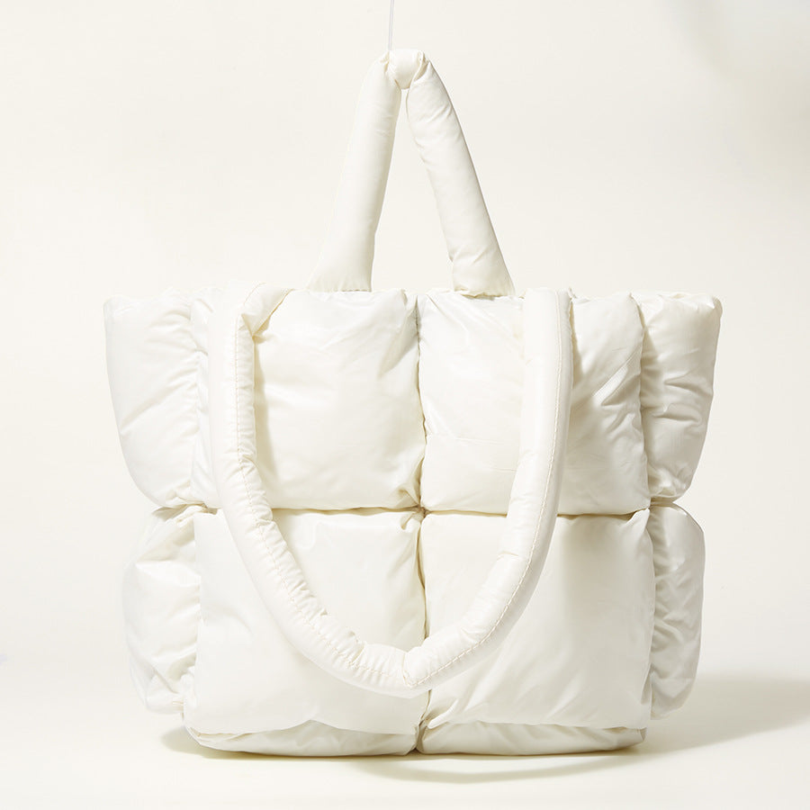 Square Pom-Pom Tote Bag-CALLISTARI