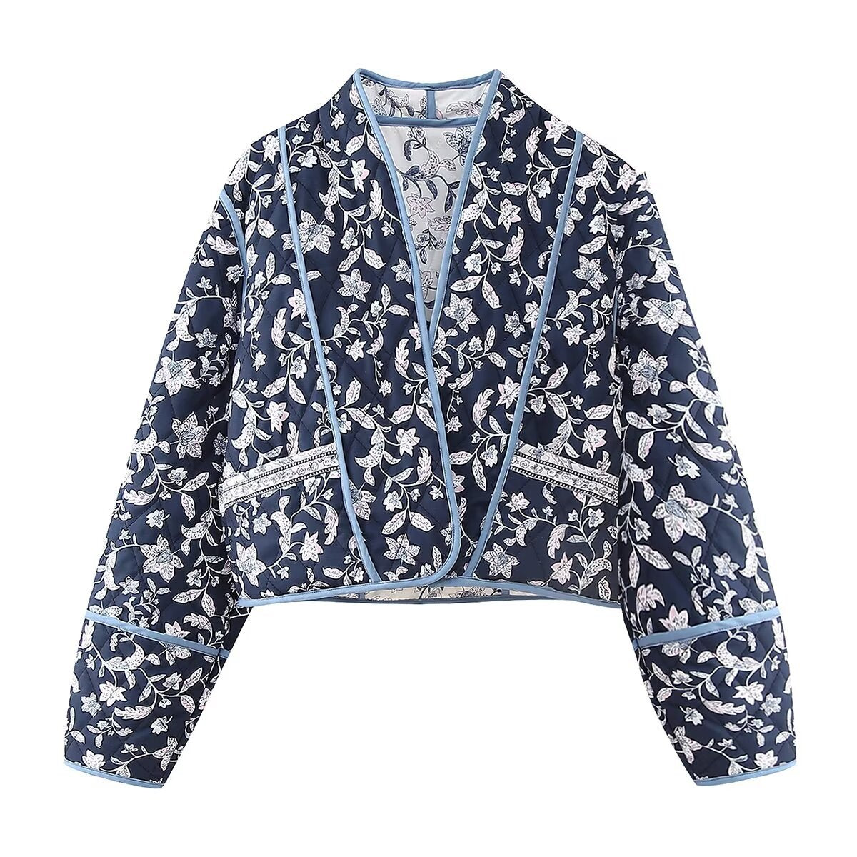 Ethnic Flower Print Reversible Jacket-CALLISTARI