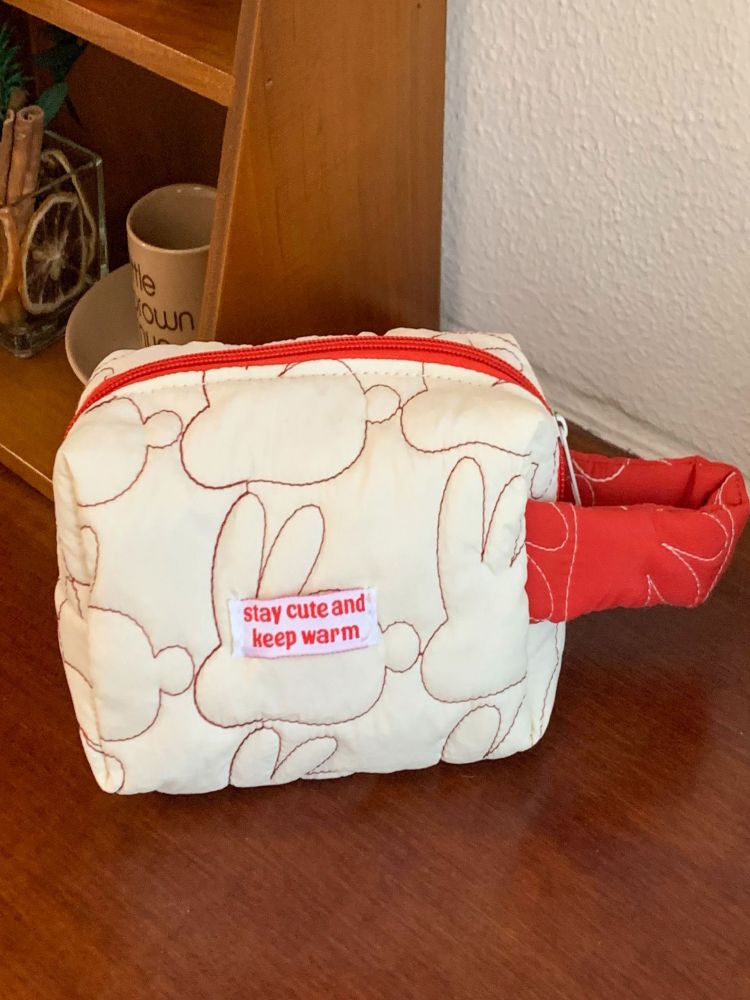 Red and White Bunny Makeup Bag-CALLISTARI