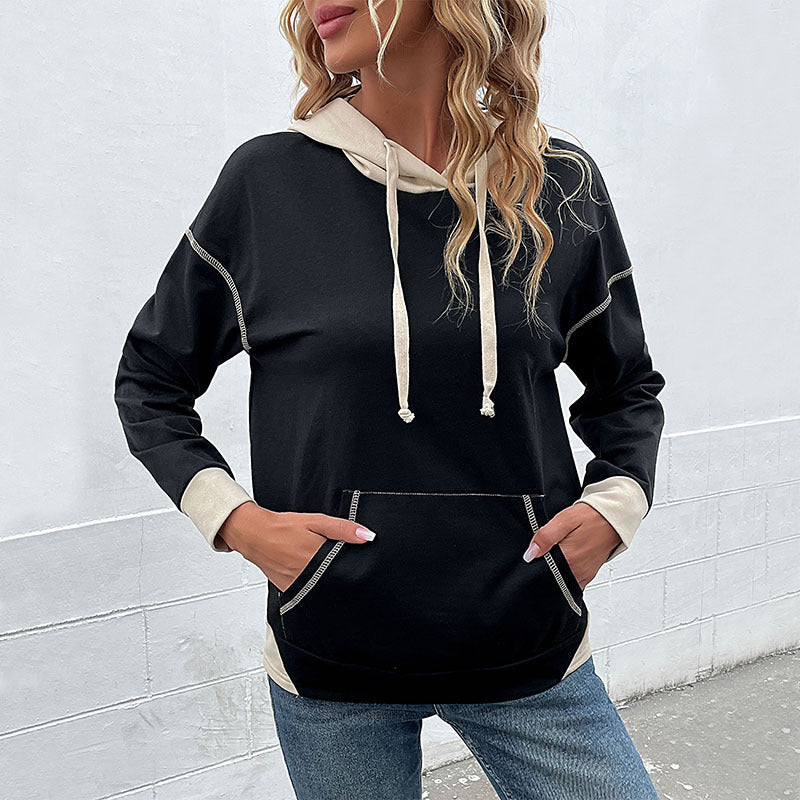 Stylish Embroidered Long Sleeve Sweater Hoodie-CALLISTARI