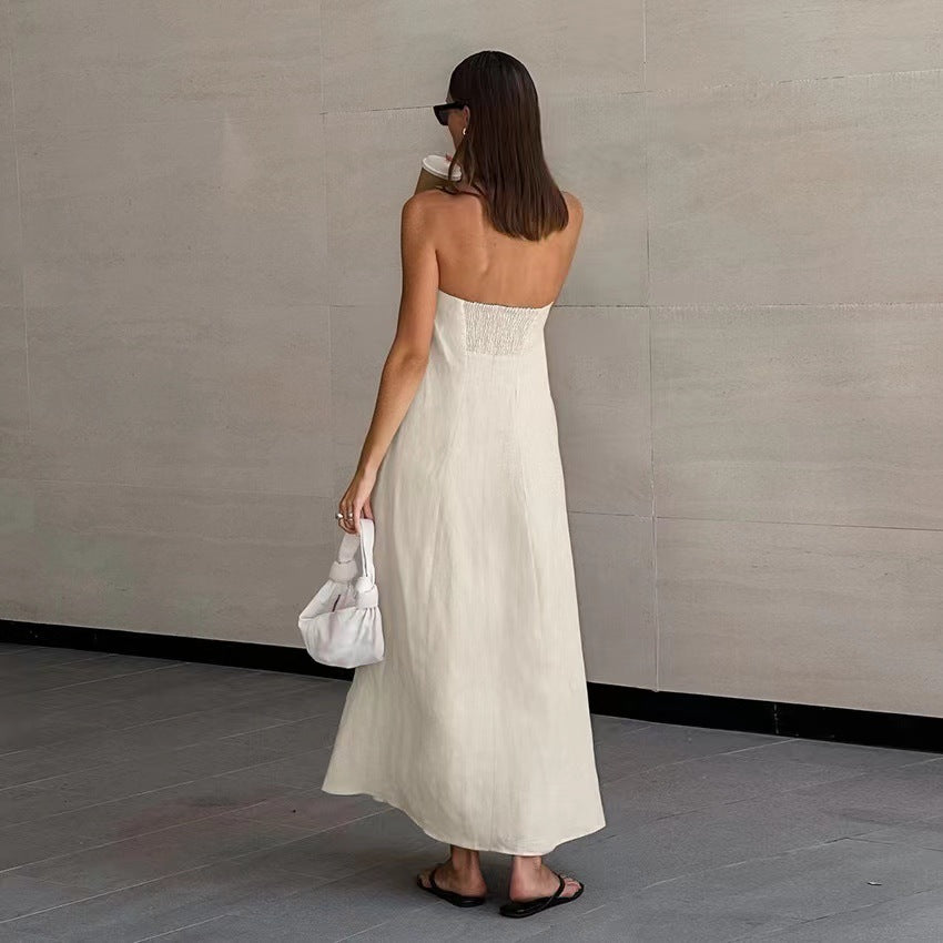 Donnie  Backless Midi Dress-CALLISTARI