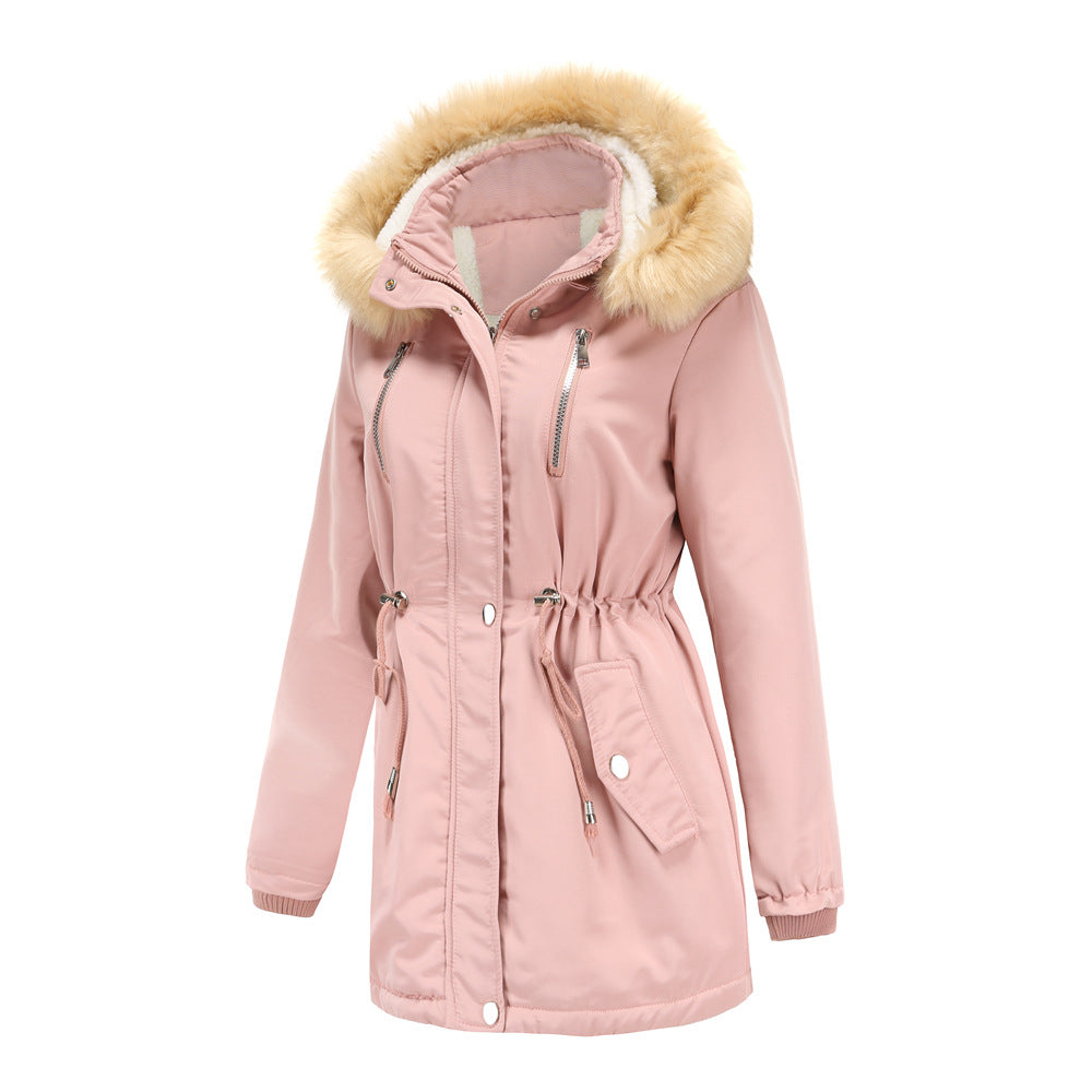 Removable Hat Fleece Padded Coat Parkas-CALLISTARI