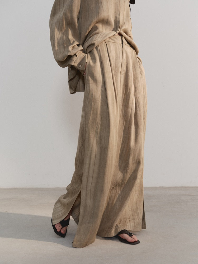 Casual High-Waisted Wide-Leg Pants-CALLISTARI