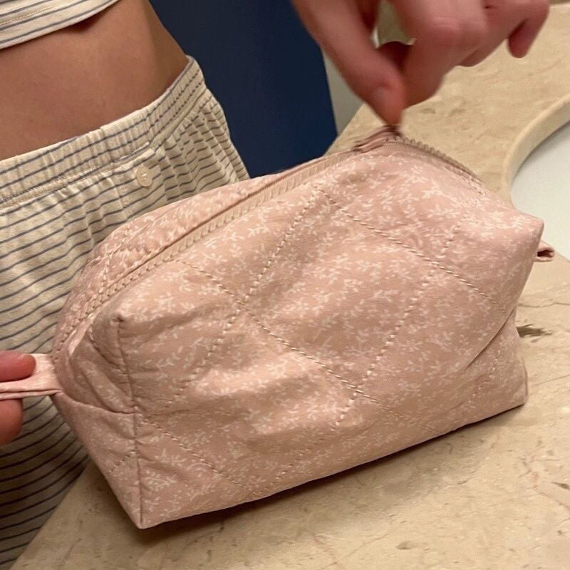 Pink Floral Vanity Pouch-CALLISTARI