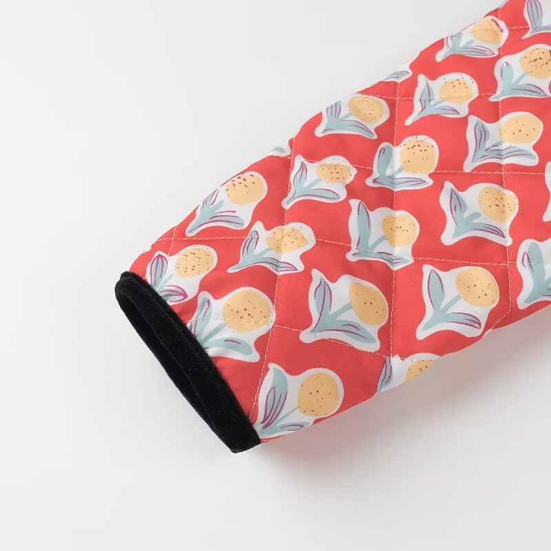 Cute Floral Print Bow Lace-Up Jacket-CALLISTARI