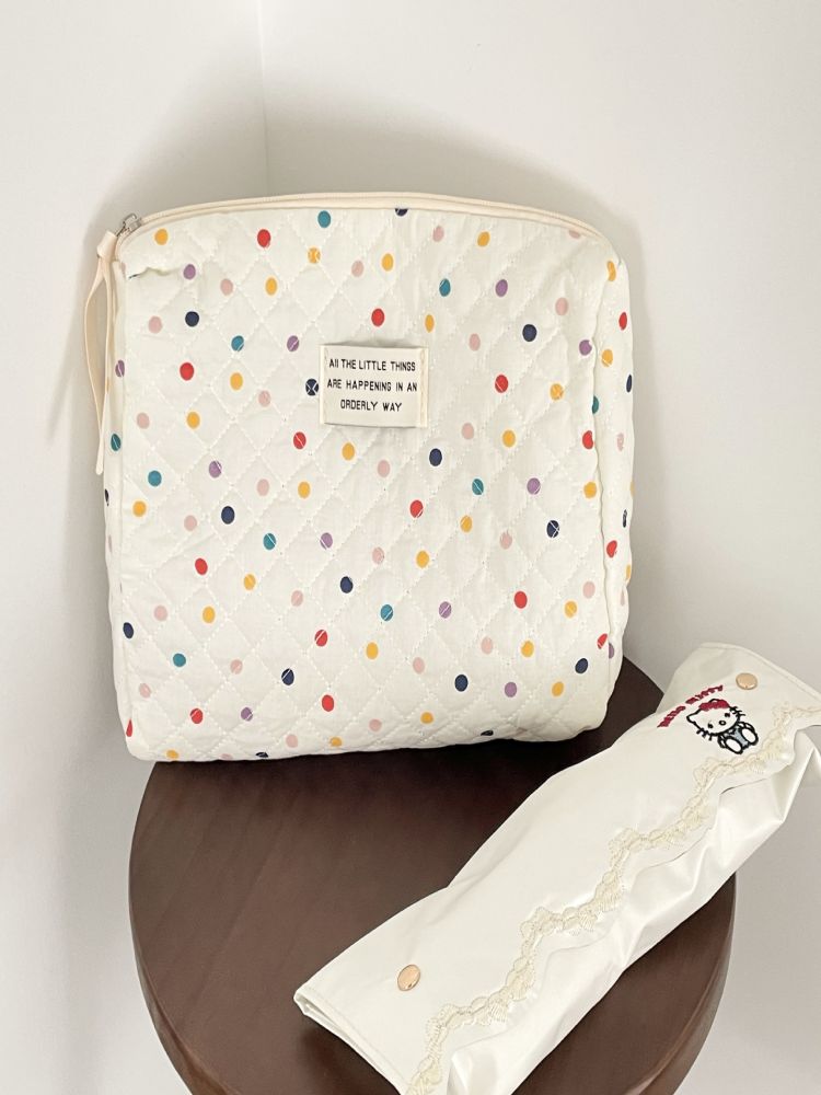 Polka Dot Cosmetic Makeup Bag-CALLISTARI