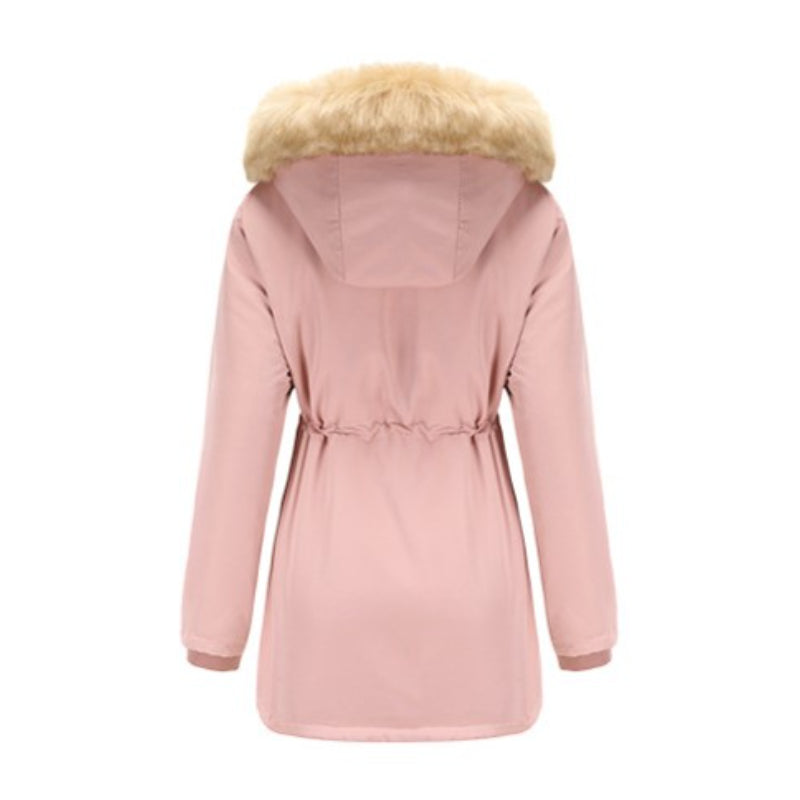 Removable Hat Fleece Padded Coat Parkas-CALLISTARI