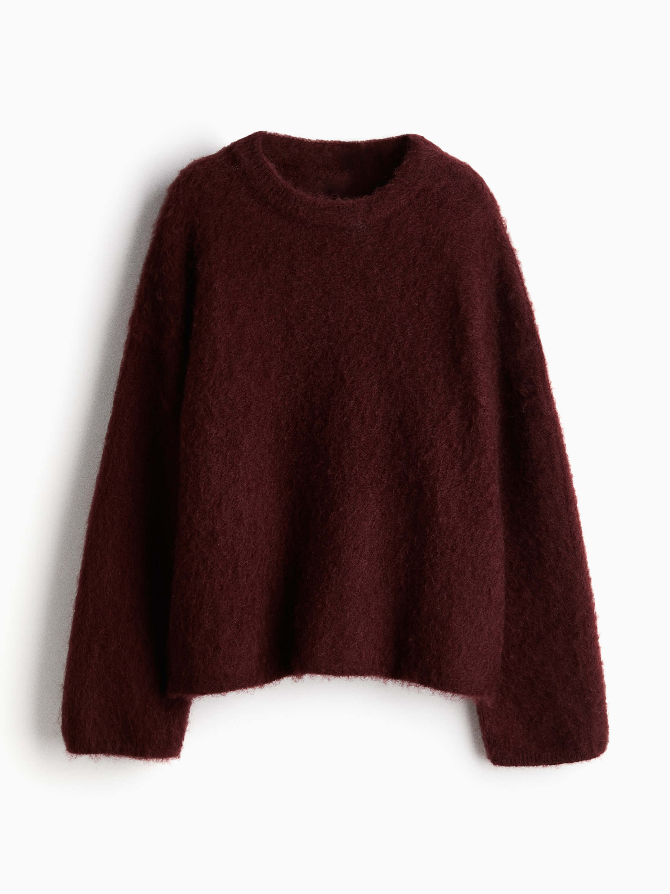 Oversized Mohair-Blend Sweater Skirt Set-Trafni