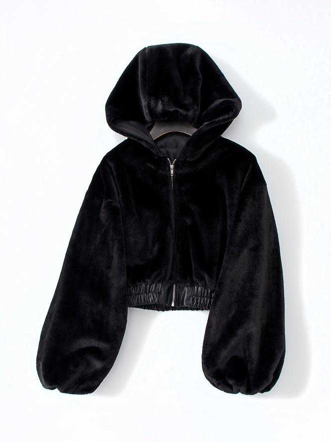Snug Teddy Hoodie Coat-CALLISTARI