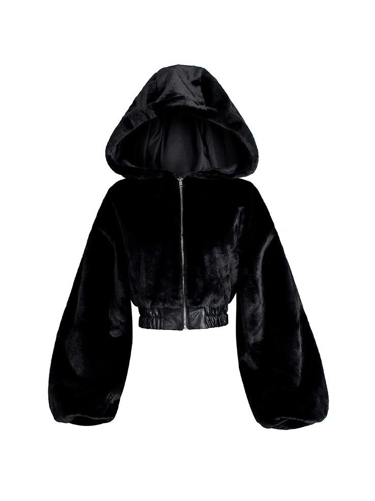 Snug Teddy Hoodie Coat-CALLISTARI