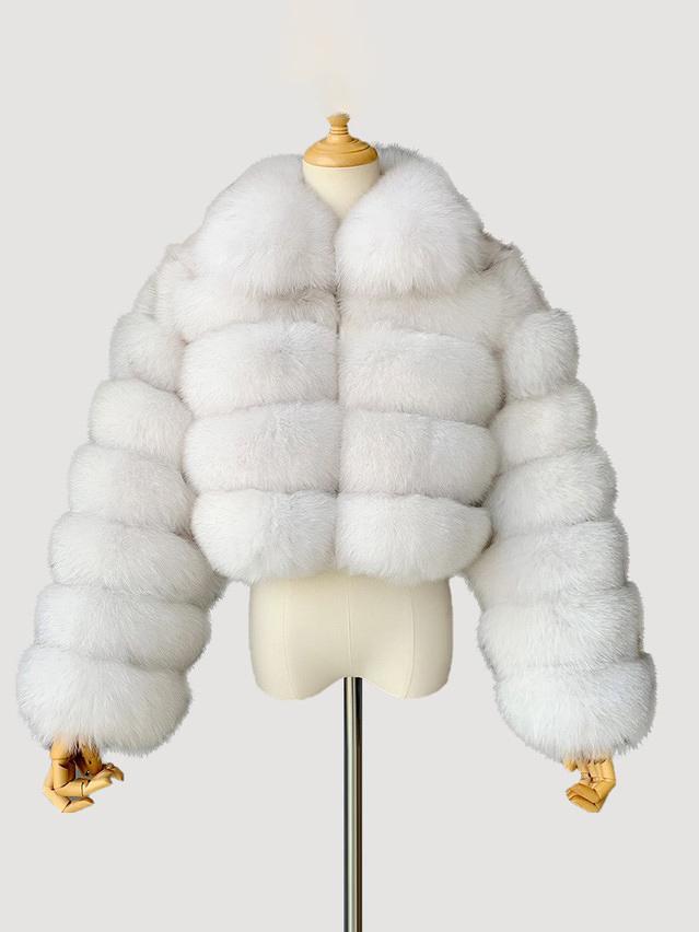 Collar Faux Fur Bubble Coat-CALLISTARI