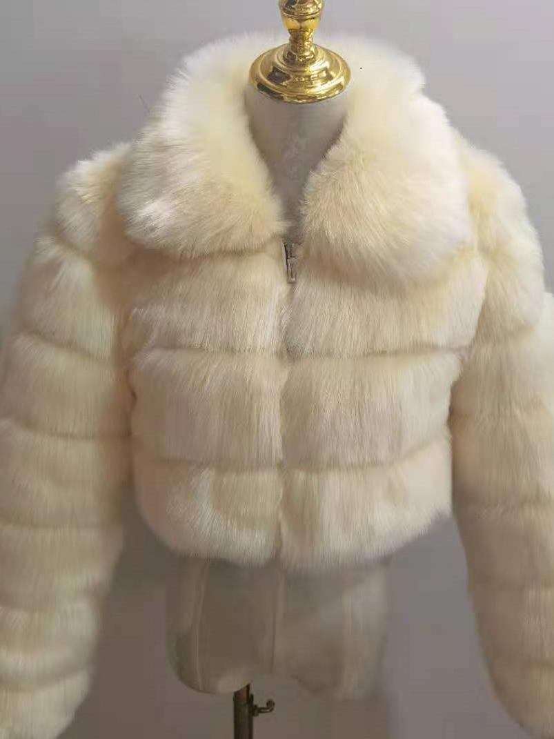 Collar Faux Fur Bubble Coat-CALLISTARI