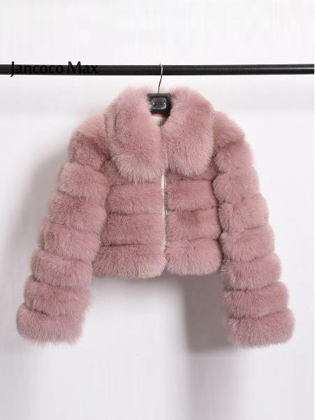 Collar Faux Fur Bubble Coat-CALLISTARI