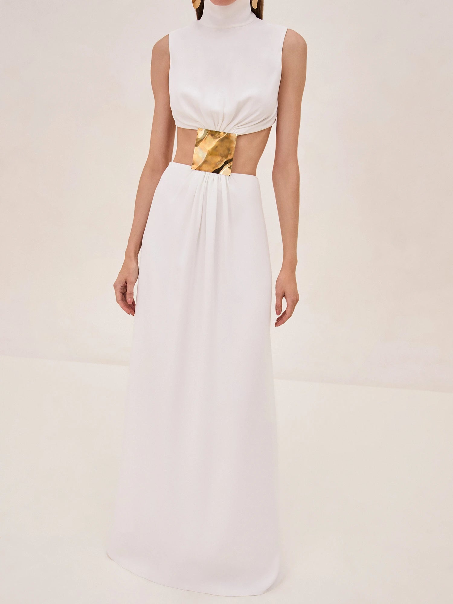 Cutout Corset Maxi Dress-Mesadic