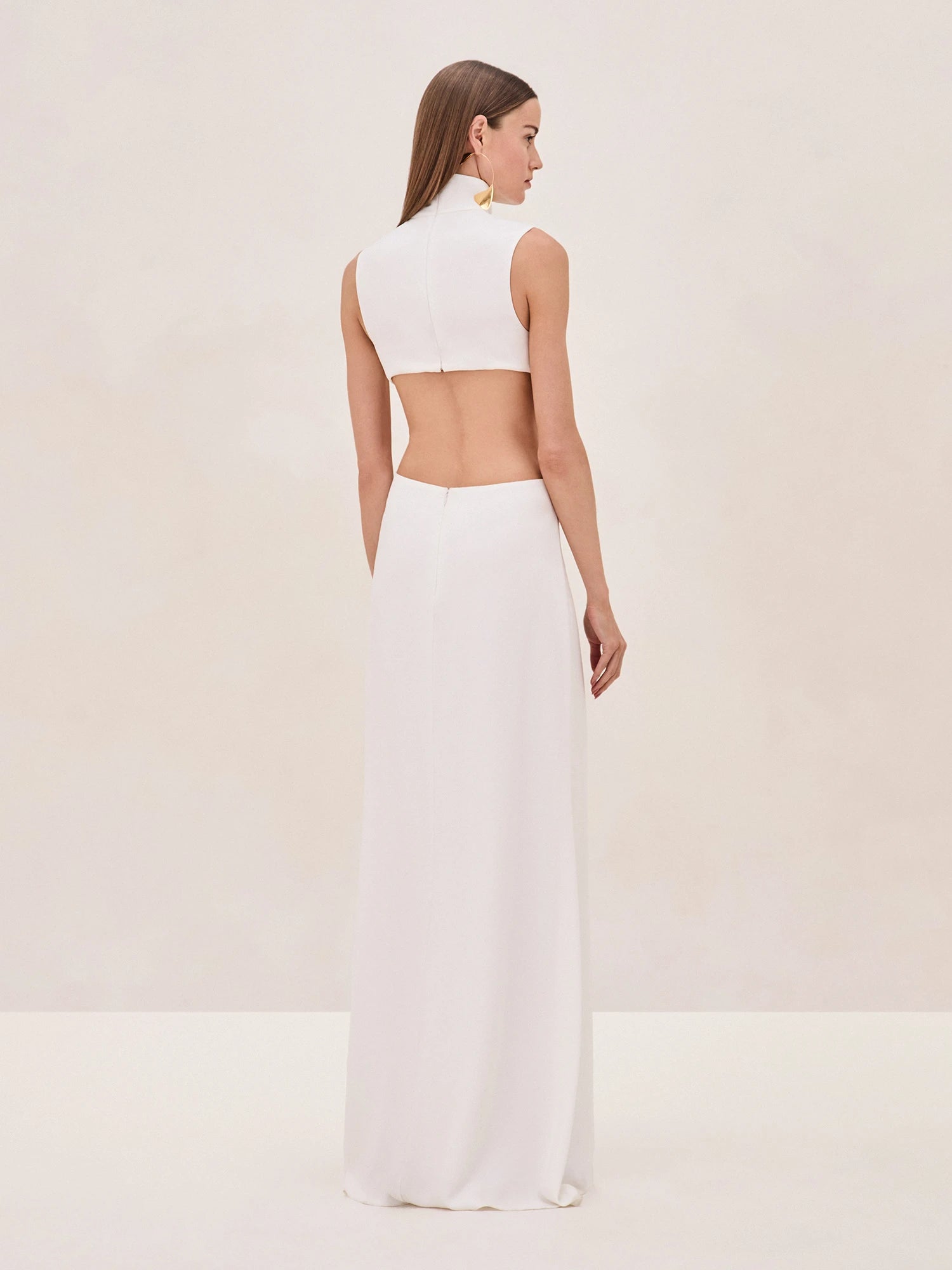 Cutout Corset Maxi Dress-Mesadic