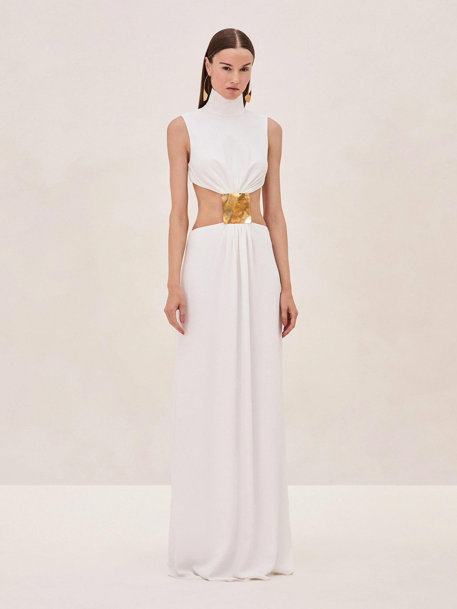 Cutout Corset Maxi Dress-Mesadic