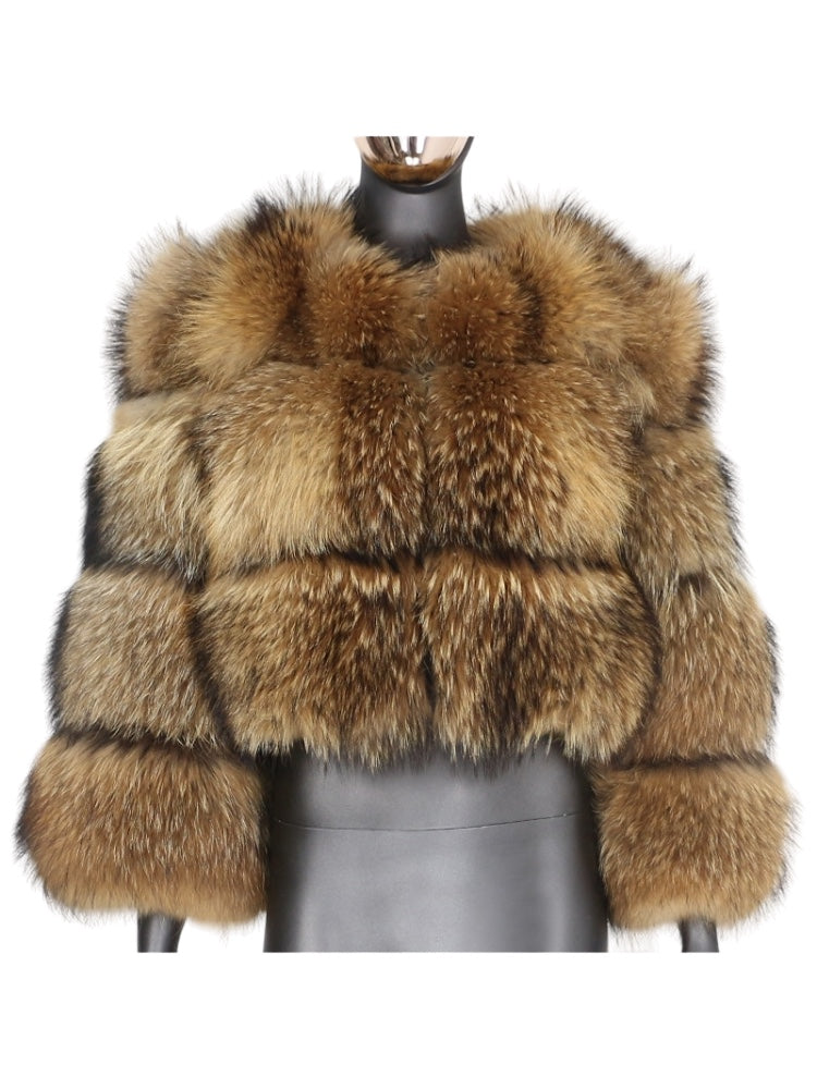 Flow Faux Fur Bubble Coat-CALLISTARI