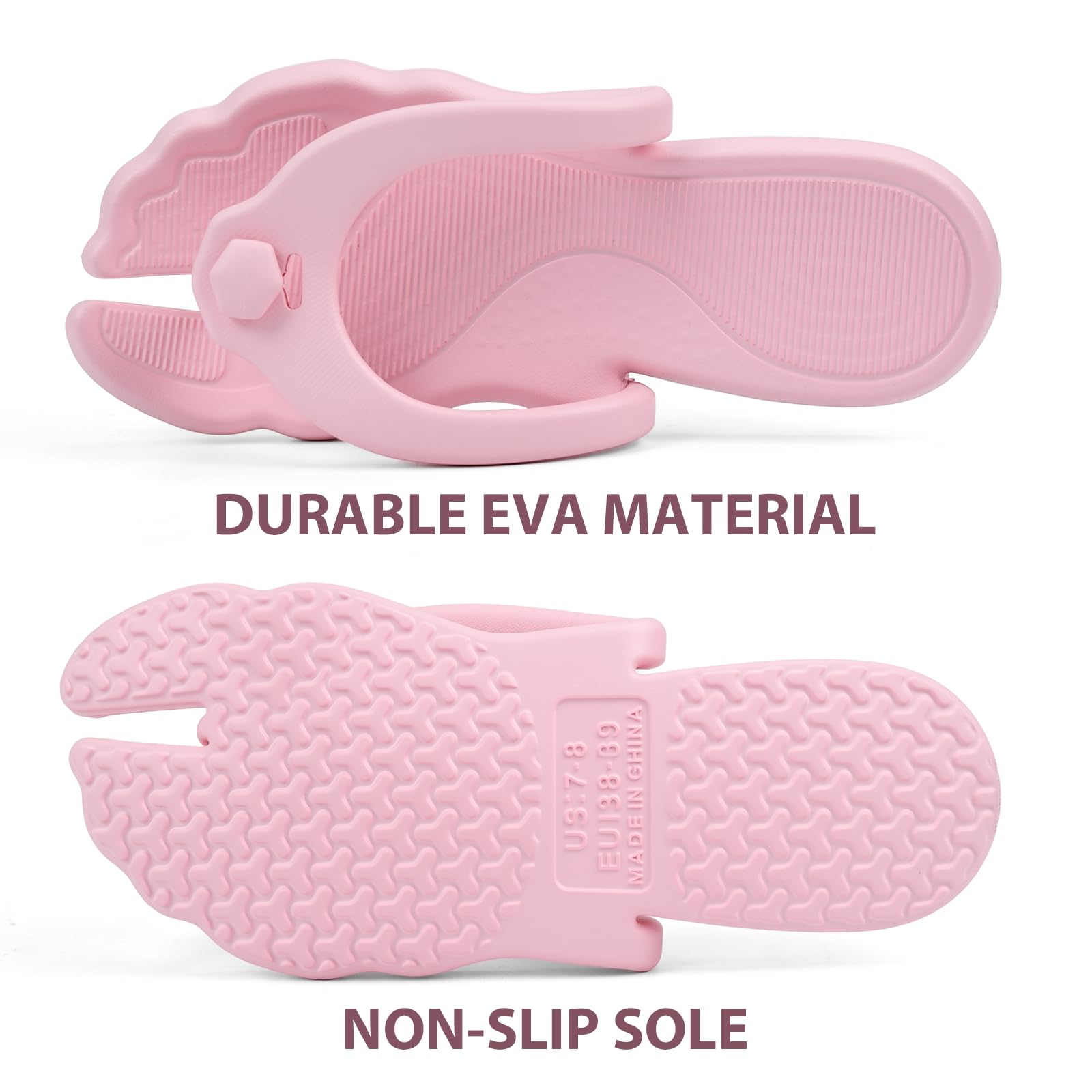 Foldable Travel Flip Flops ✈️ Lightweight Non-Slip Sandals
